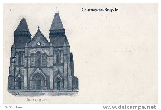 Gournay En Bray - Eglise St Hildevert - Carte Précurseur : Achat Immédiat - Gournay-en-Bray