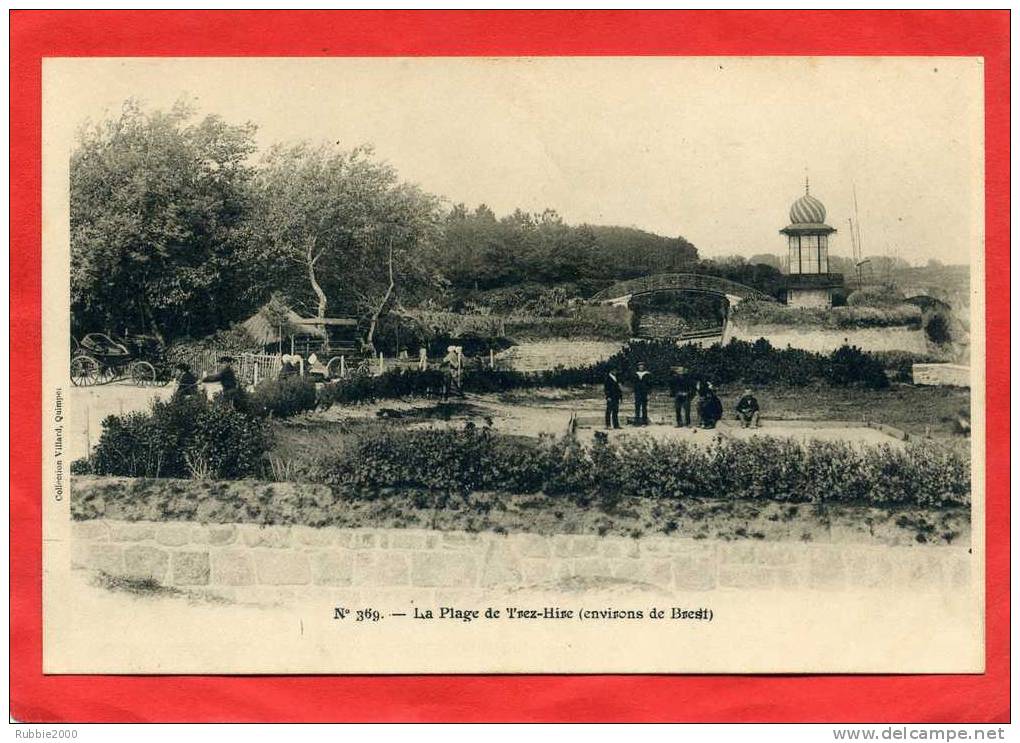 PLOUGONVELIN 1900 LA PLAGE DE TREZ HIRE ENVIRONS DE BREST CARTE PRECURSEUR EN TRES BON ETAT - Plougonvelin