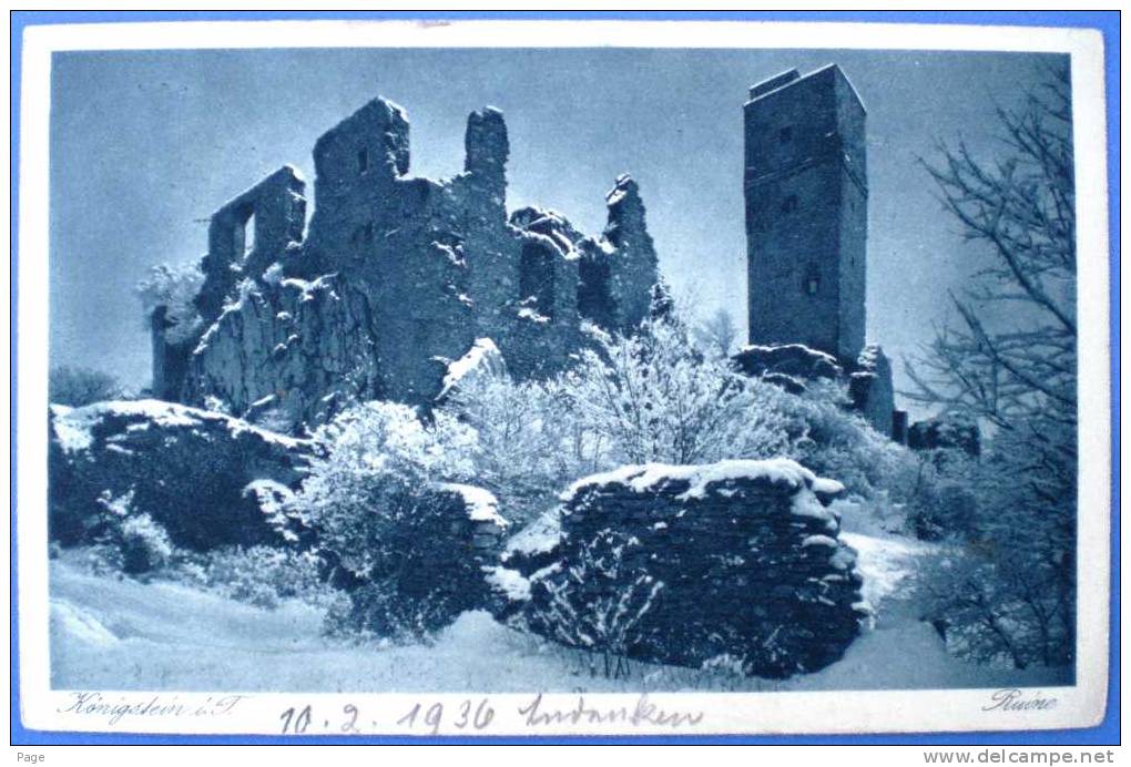 Königstein,Ruine,1936 - Koenigstein