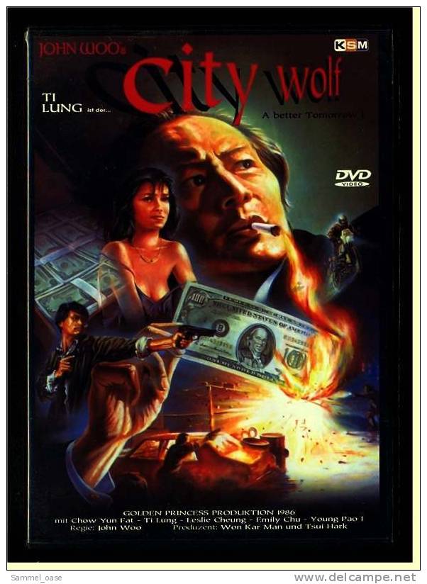 DVD  ,  Ti Lung Ist Der City Wolf  -  Von John Woo - Polizieschi