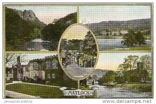 MULTI-VIEW PCd -Matlock - "Jay Em Jay" Series- Derbyshire - Derbyshire