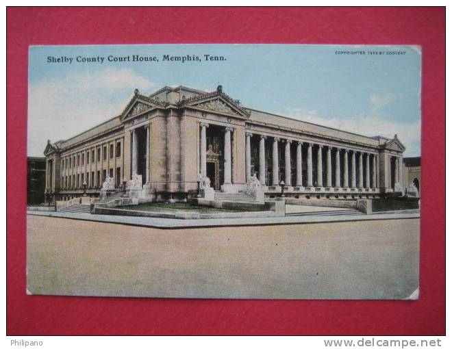 Memphis Tn  Shelby County Court House   1911 Cancel ---===(ref129) - Memphis