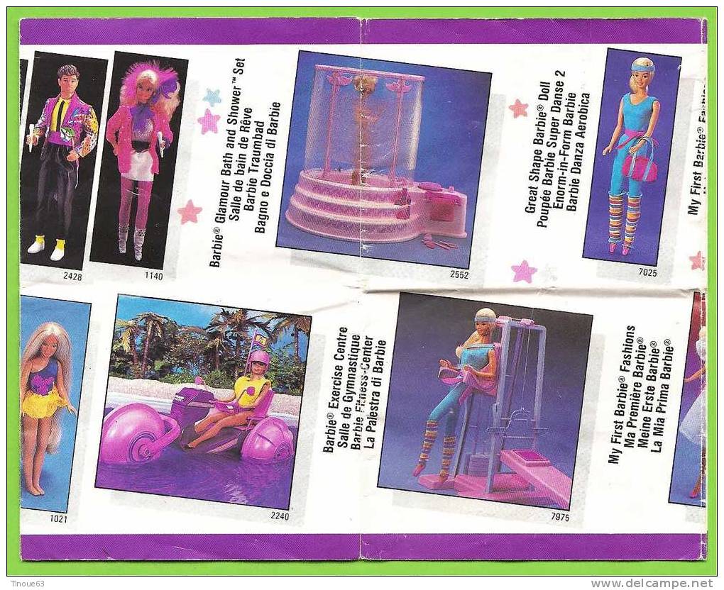 Dépliant 10 Volets "Le Monde De Barbie" 1986 (vêtements, Accessoires) - Barbie