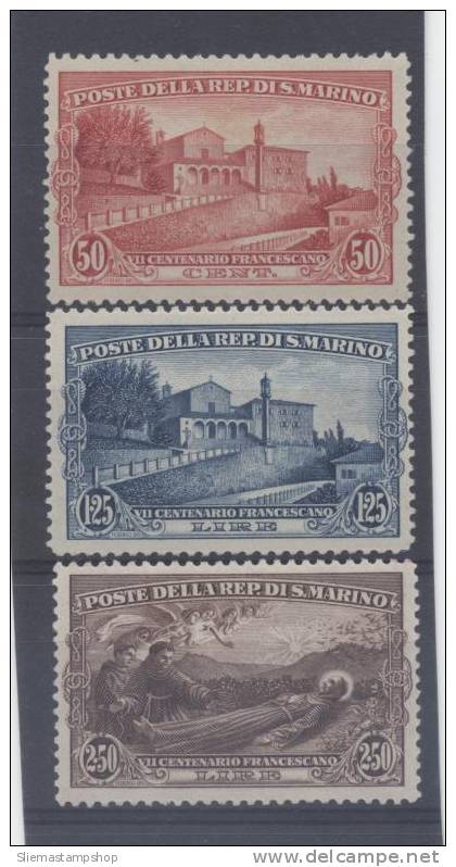 SAN MARINO - 1928 ST. FRANCIS - V3312 - Neufs