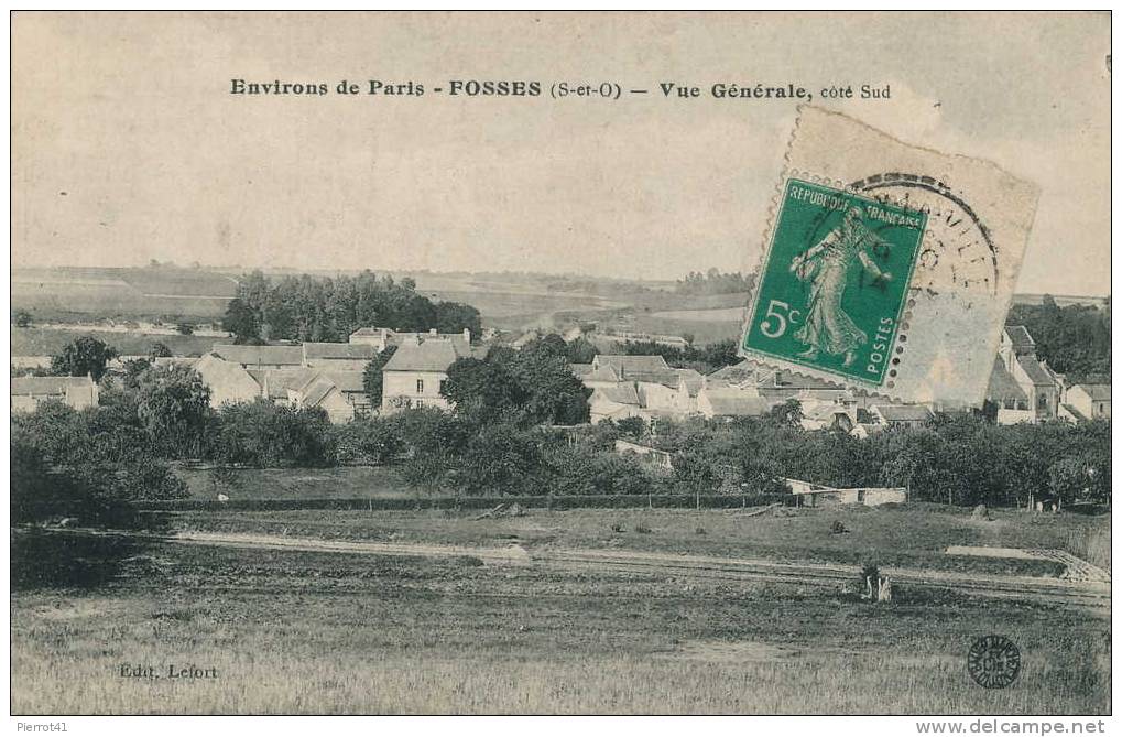 FOSSES - Vue Générale, Coté Sud - Fosses