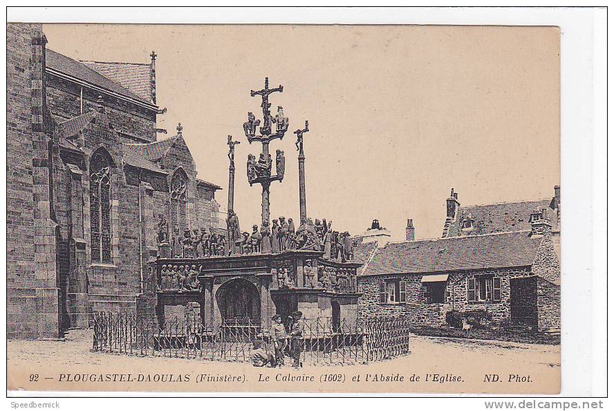 17454 Plougastel Daoulas , (france 29) Le Calvaire Abside Eglise . ND 92 - Monuments