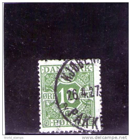 DANIMARCA 1921-7 SEGNATASSE USATO - Port Dû (Taxe)