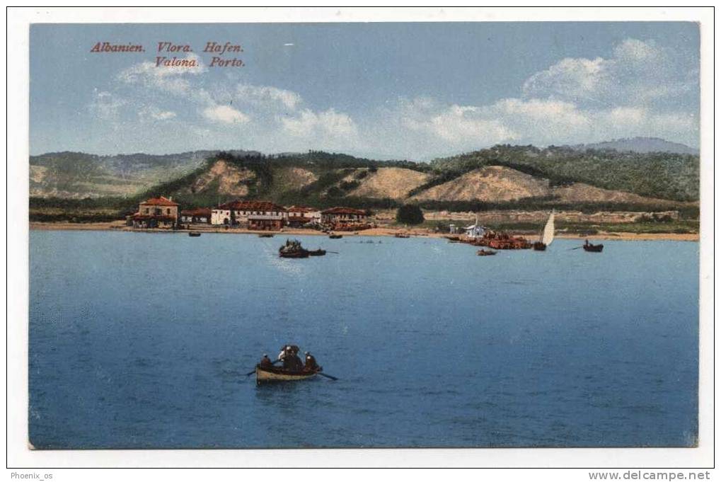 ALBANIA - VALONA / VLORA, Porto, Old Postcard - Albania