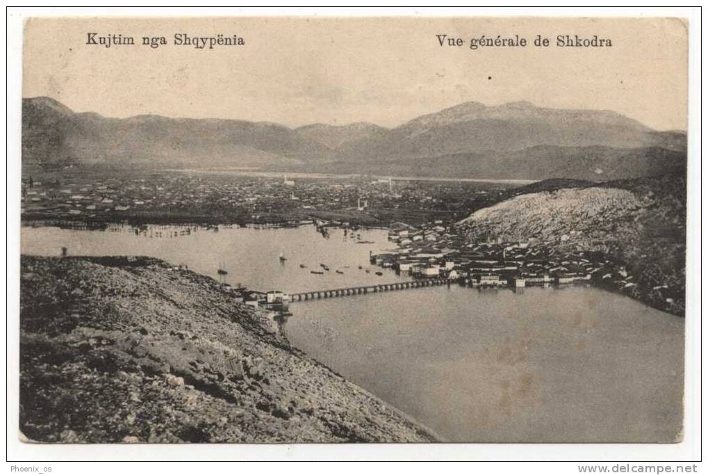ALBANIA - SHKODER / SHKODRA, Panorama, Old Postcard - Albania