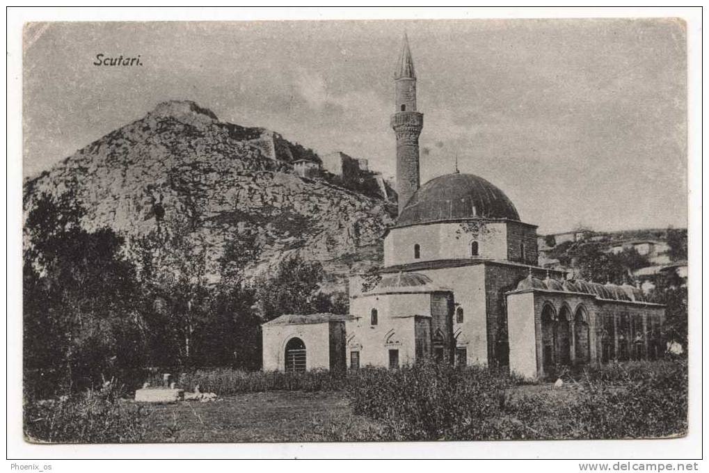 ALBANIA - SHKODER / SHKODRA / SCUTARI, Mosque, Old Postcard - Albanie