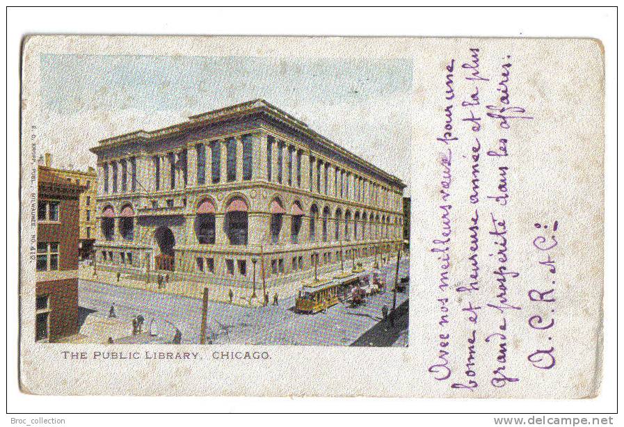 The Public Library, Chicago, 1902, Dos Simple, Simple Back - Chicago