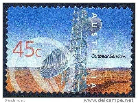 Australia 2001 Outback Services 45c Telecommunications Tower Self-adhesive Used  SG 2113 - Used Stamps