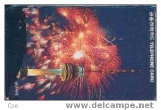 # KOREA O9205203 Tower & Fireworks 3000 Autelca 05.92  Tres Bon Etat - Korea, South