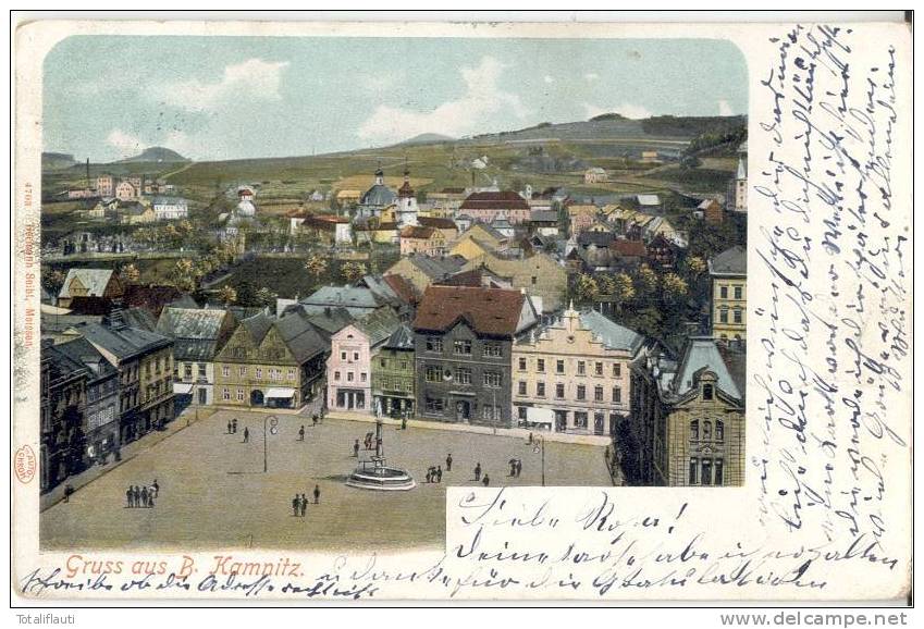 Gruß Aus Böhmisch Kamnitz Color 1.9.1901gelaufen &#268;eská Kamenice Böhmen Tschechien Tschechische Republik - Sudeten