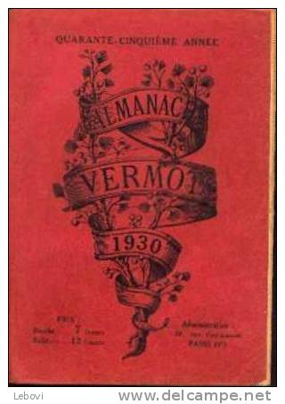 "ALMANACH VERMOT  1930" - Autres & Non Classés