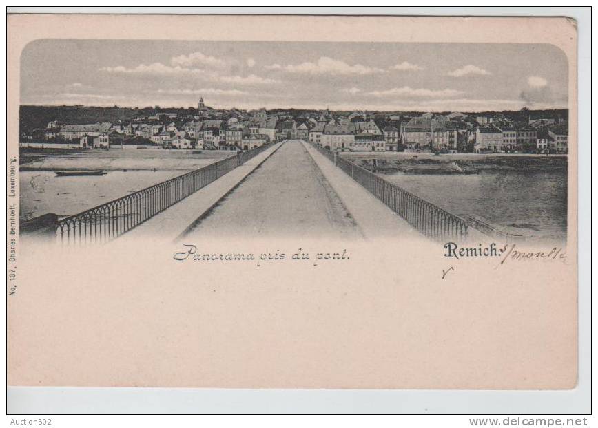 Grand Duché De Luxembourg Remich Panorama Pris Du Pont 91 - Remich