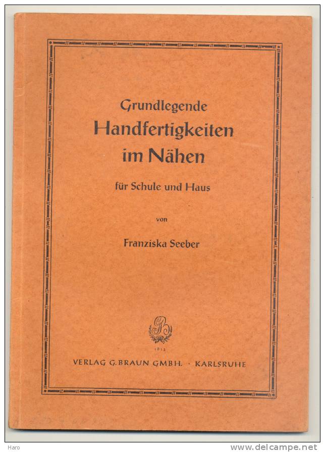 Buch - Handfertigkeiten Im Nähen - 1949 - Nath (b53) - Libros De Enseñanza