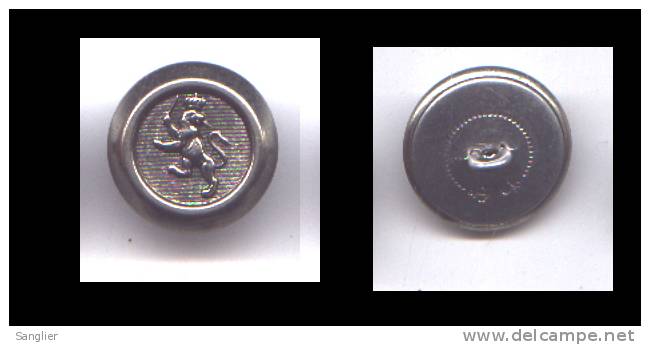 BOUTON  22 MM - LION COURONNE - ANCRE ET GRENADE - Bottoni