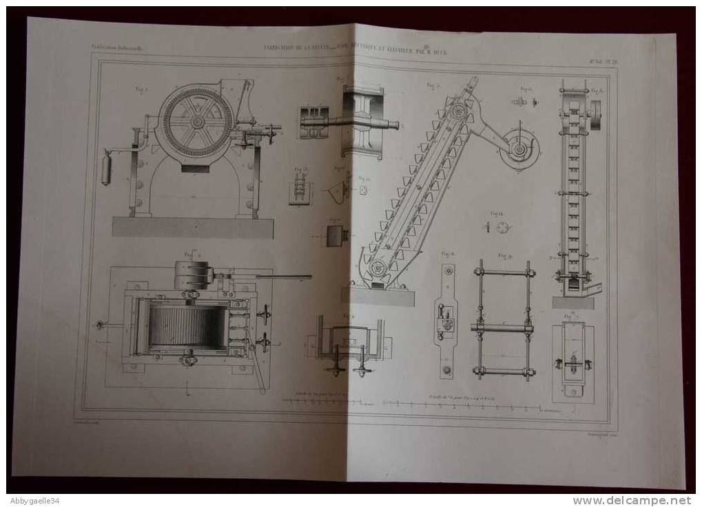 FABRICATION DE LA FECULE_APPAREILS DE LAVAGE, TAMISAGE, RAPE, ELEVATEUR Exposition Universelle. - Máquinas