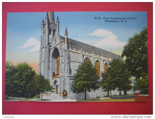 Wilmington NC---- First Presbyterian Church-- Linen    ---===(ref130) - Wilmington