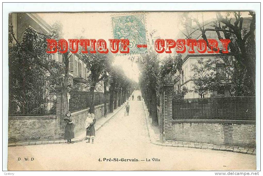 93 - LE PRE SAINT GERVAIS - Visuel Unique Sur D* - La Villa - Dos Scané - Le Pre Saint Gervais