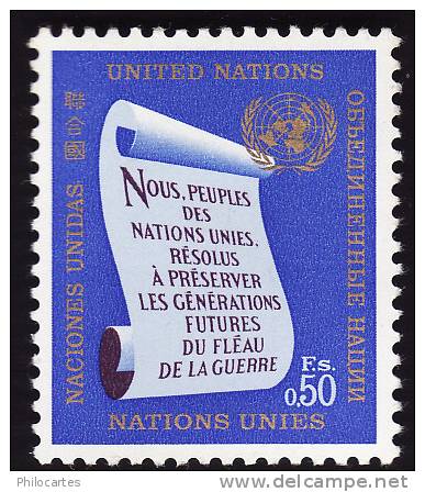 Nations Unies Genève   1984-  Y&T 5 -    NEUF ** - Neufs