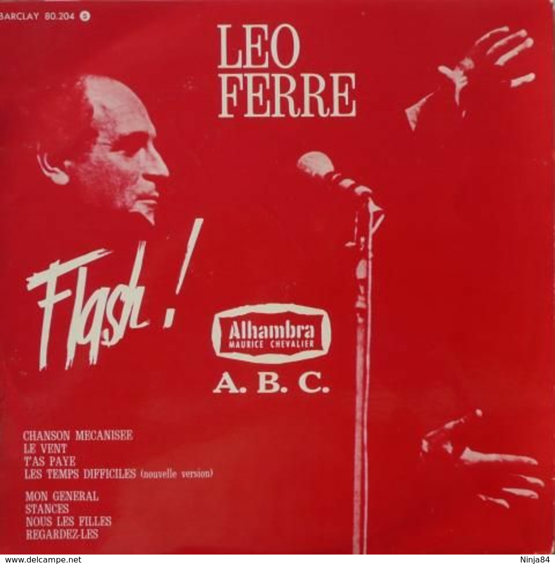 LP 25CM (10")  Léo Ferré  "  Alhambra  " - Formatos Especiales