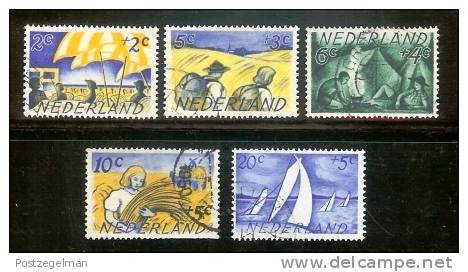 Ned 1949 Zomerzegels Used Nrs. 516-520 - Oblitérés