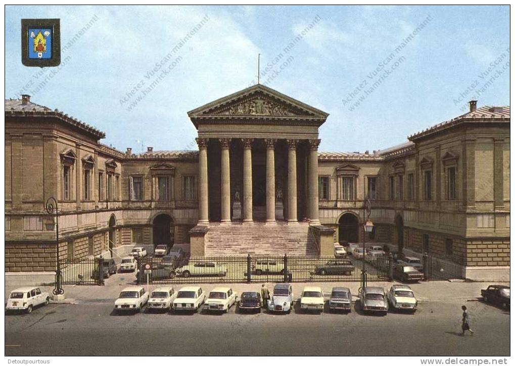 MONTPELLIER Hérault 34 : Le Palais De Justice Et La Cour D'Appel ( Auto Parking Citroen 2CV DS AMI 8 +++) - Montpellier