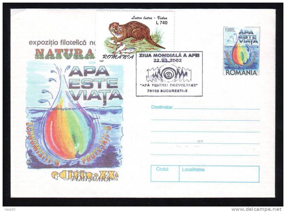 Water Environment Pollution 1 COVER PMK 1999 Romania - Polucion