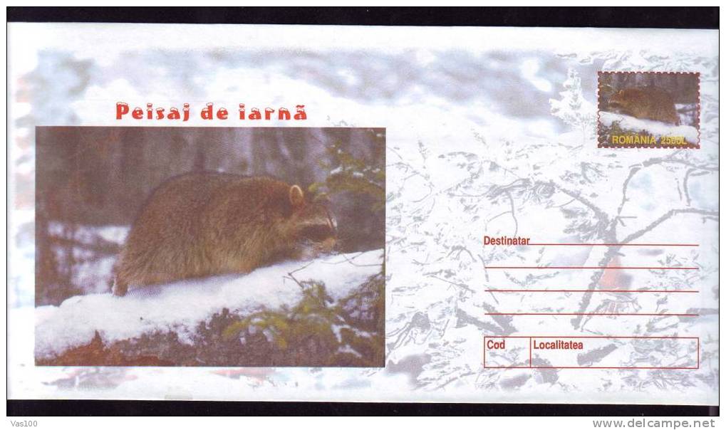 Romania 2001 COVER  With Animal Rodents MARTES . - Rodents