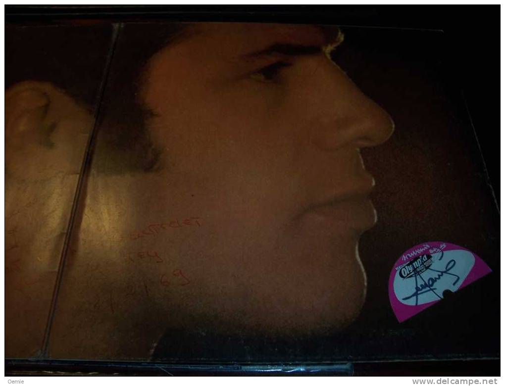 ADAMO  OLYMPIA  1969   °  AUTOGRAPHE  SUR VINYLE  33  TOURS - Autogramme