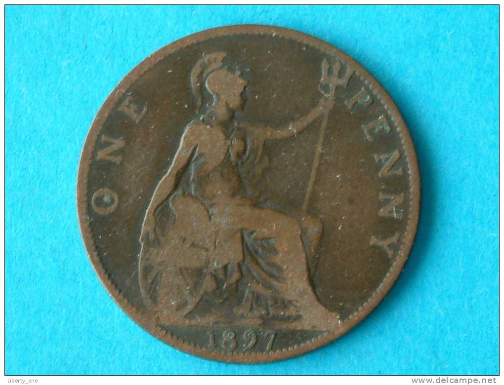 1897 - 1 PENNY / KM 790 ( For Grade, Please See Photo ) ! - D. 1 Penny