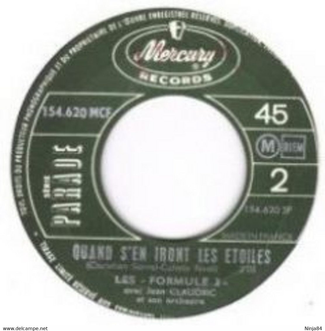 SP 45 RPM (7")  Les Formule 3  "  Auprès De Ma Blonde  " - Other - French Music