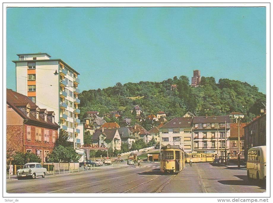 AK Karlsruhe Durlach Turmberg, Straßenbahn, Tram, Baden-Württemberg - Karlsruhe