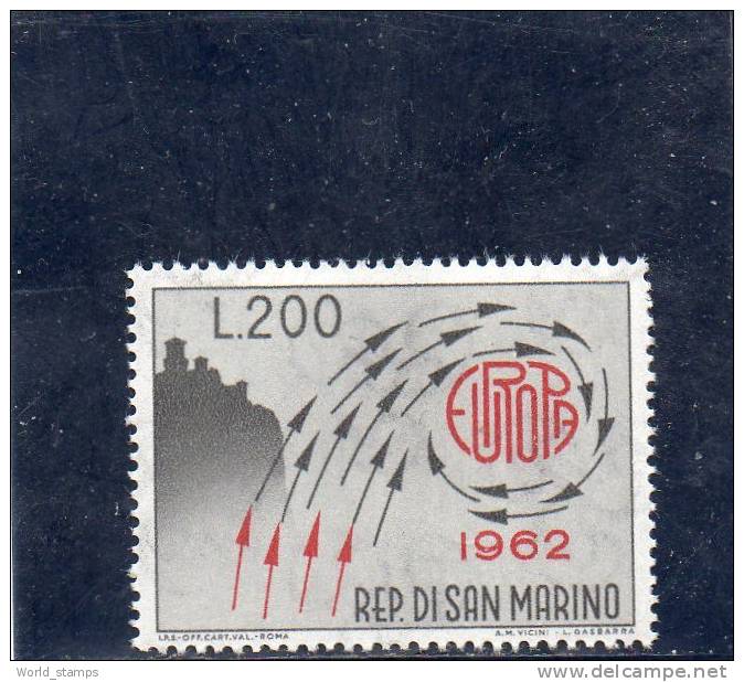 SAN MARINO 1962  EUROPA ** - Unused Stamps