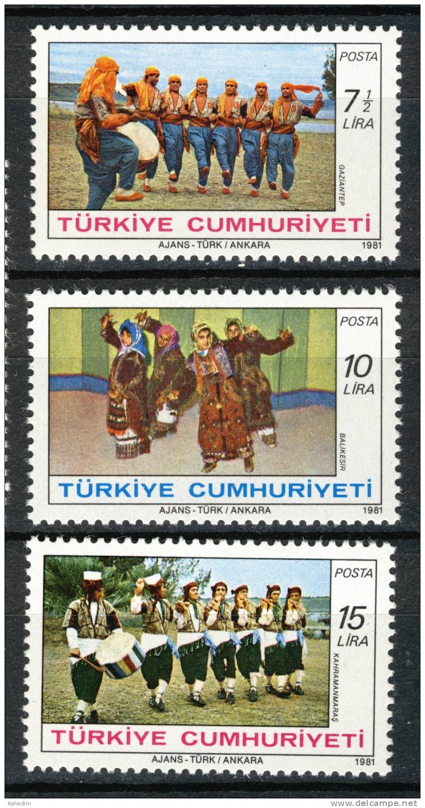 Turkey/Turquie/Türkei 1981, Foke Dances **, MNH - Ongebruikt