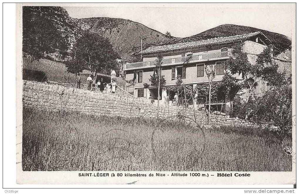 CPA 06 - Environs De Nice - Saint Léger - Hôtel COSTE - Pubs, Hotels And Restaurants