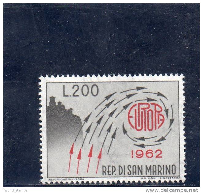 SAN MARINO 1962  EUROPA ** - Unused Stamps