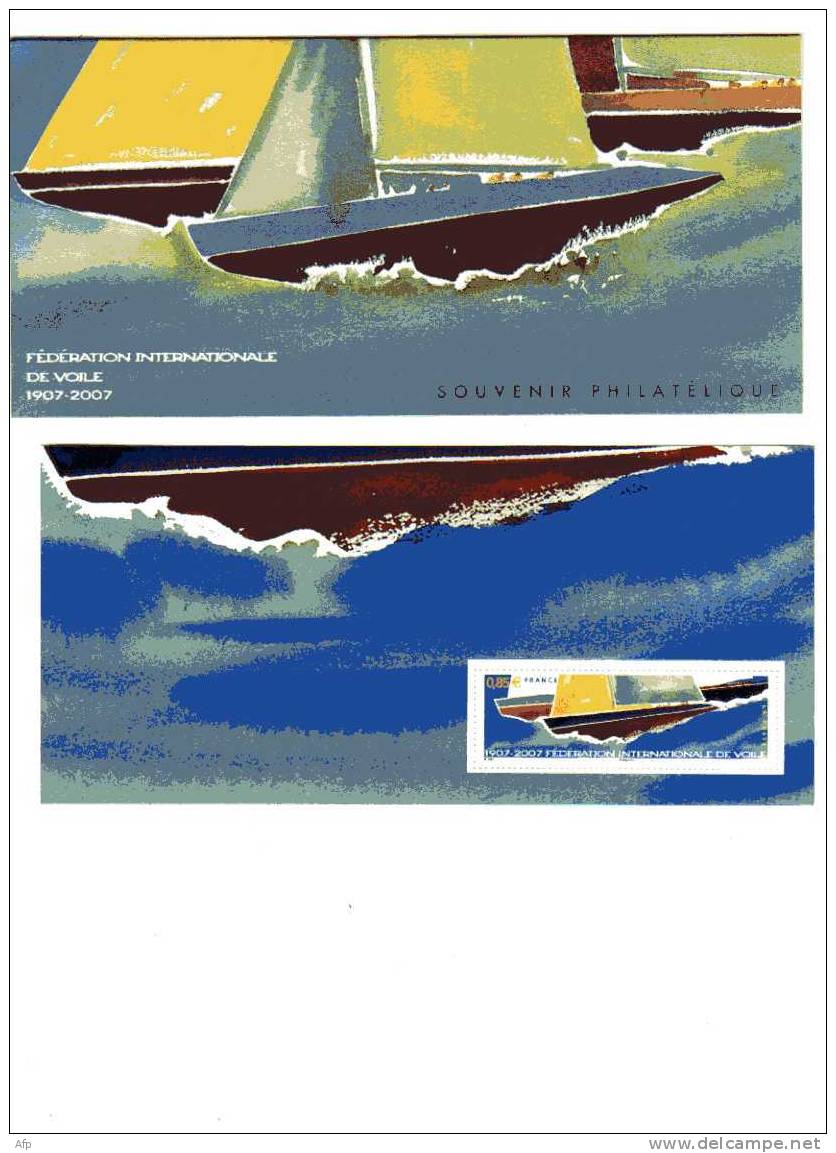 FRANCE - BS 23 : 100 Ans De La Fédération Internationale De Voile - Souvenir Blocks & Sheetlets