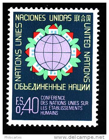 Nations Unies Genève   1976  -  Yt  58   -  NEUF ** - Ongebruikt