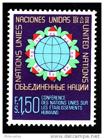 Nations Unies Genève   1976  -  Yt  59   - Cote  2.75e -  NEUF ** - Unused Stamps