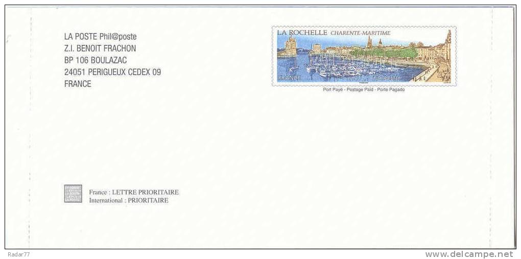 PAP De Service La Rochelle De Phil@poste - Prêts-à-poster:Stamped On Demand & Semi-official Overprinting (1995-...)