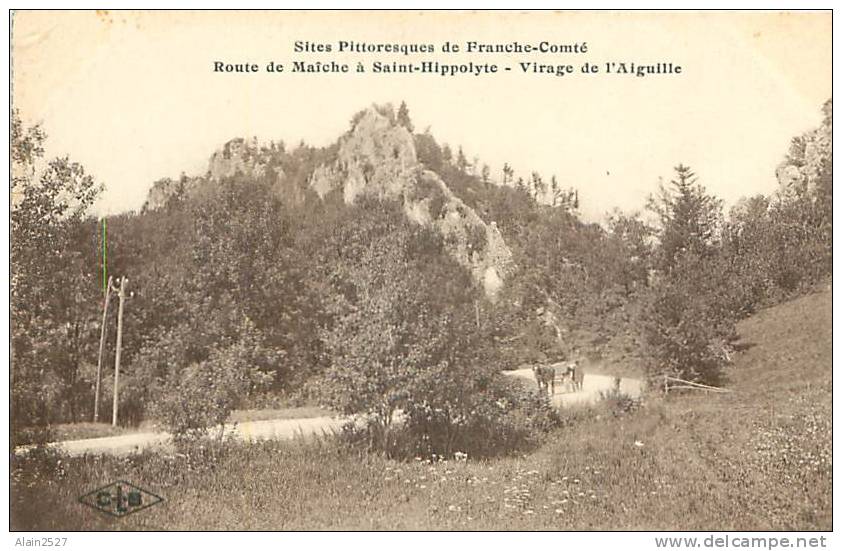 Franche-Comté - Route De Maîche à Saint-Hippolyte - Virage De L'Aiguille (CLB) - Franche-Comté