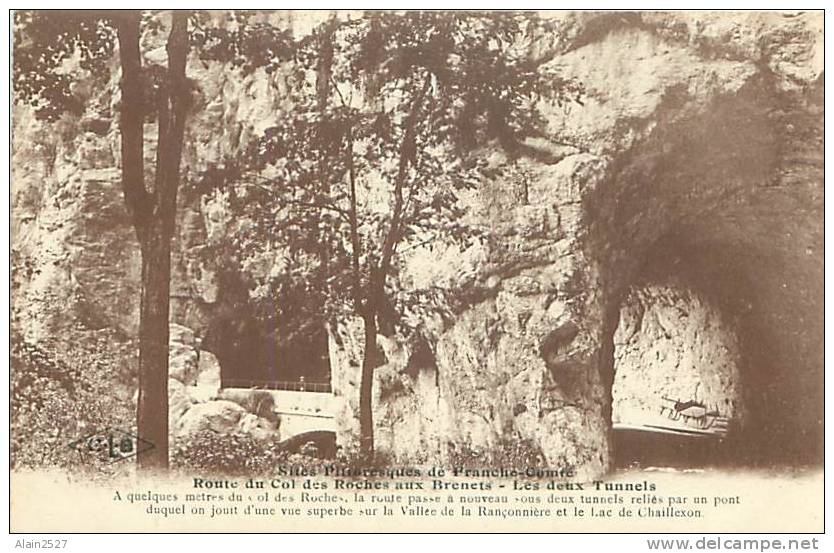 Franche-Comté - Route Du Col Des Roches Aux Brenets - Les Deux Tunnels (Ets. C. Lardier) - Franche-Comté