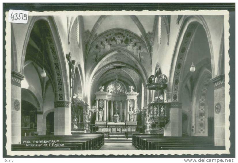 PORRENTRUY - INTERIEUR DE L'EGLISE -  TB - Porrentruy