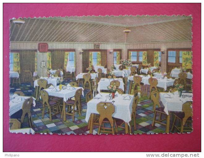 Clearwater Beach  Fl--  Interior Park Inn Restaurant     Linen---=====(ref131) - Clearwater