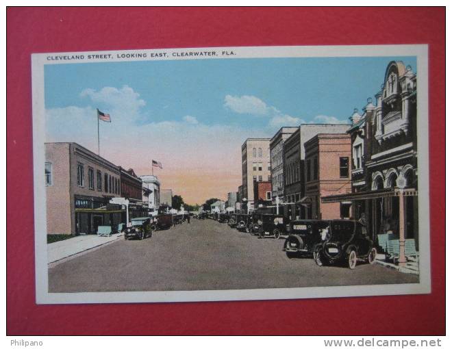 Clearwater  Fl--   Cleveland Street East    Vintage Wb--====(ref131) - Clearwater