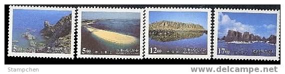 1996 Penghu Scenic Area Stamps Rock Geology Pescadores Ocean Scenery - Iles