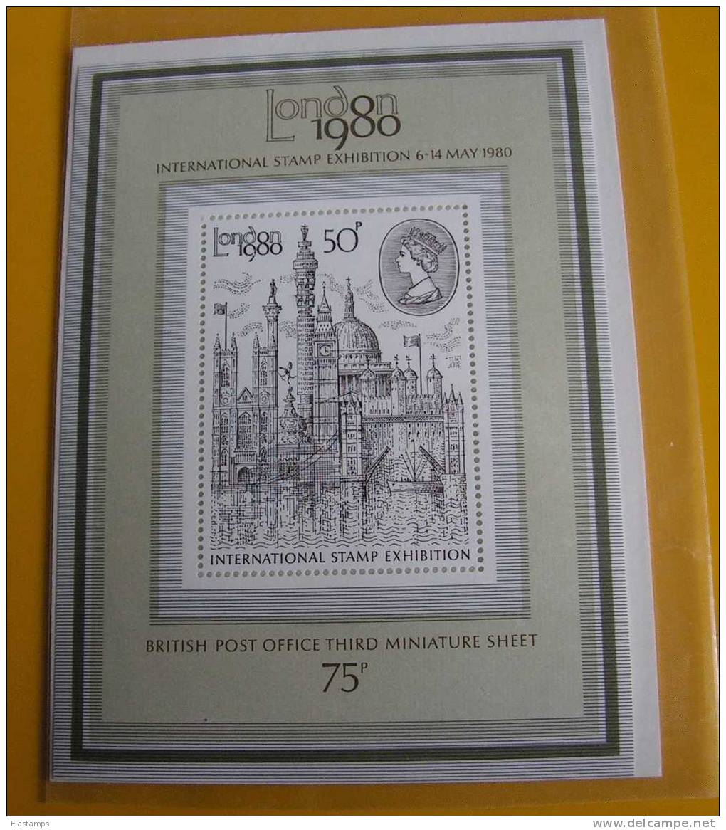 == GB 1980  Bl. 3  Michel &euro; 2,00 ** MNH - Blocks & Miniature Sheets
